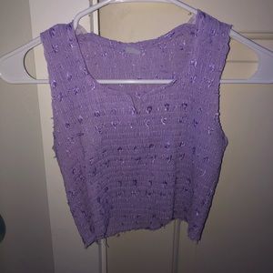 purple, Cropped tank top